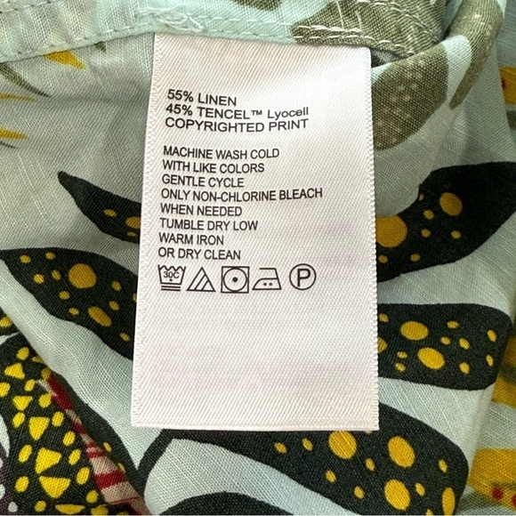 Tommy Bahama Small Men's Retro Vines Short Sleeve Linen Blend Printed Shirt NWT - Picture 14 of 15